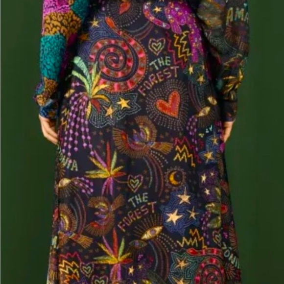 FARM Rio Silky Amazonia Graphic Midi Skirt - Picture 5 of 7